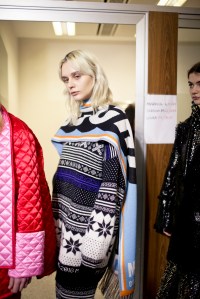 Backstage at MSGM RTW Fall 2018