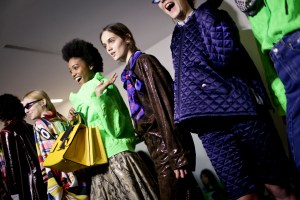 Backstage at MSGM RTW Fall 2018