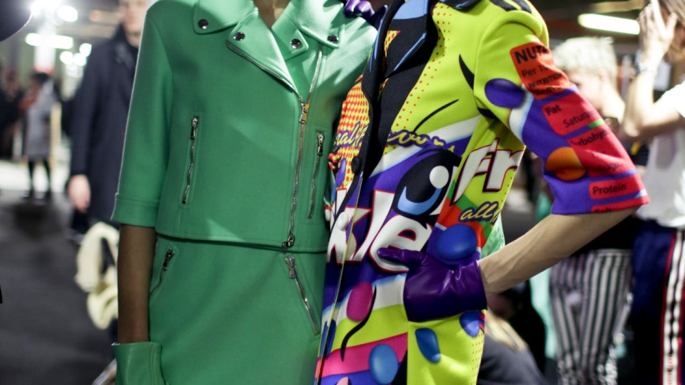 Backstage at Moschino RTW Fall 2018