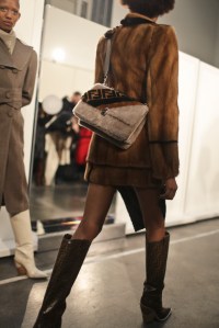 Backstage at Fendi RTW Fall 2018