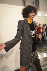 Backstage at Fendi RTW Fall 2018