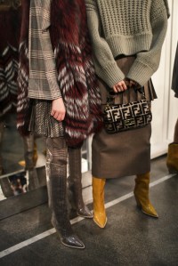 Backstage at Fendi RTW Fall 2018