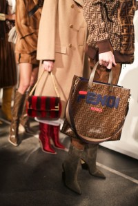 Backstage at Fendi RTW Fall 2018