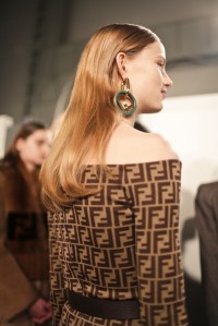 Backstage at Fendi RTW Fall 2018