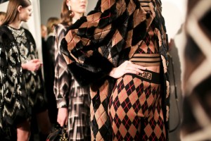 Backstage at Fendi RTW Fall 2018
