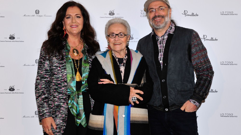 Angela Missoni, Rosita Missoni and Luca Missoni