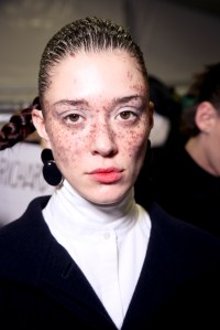 Backstage at Jil Sander RTW Fall 2018