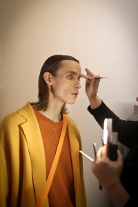 Backstage at Lucio Vanotti RTW Fall 2018