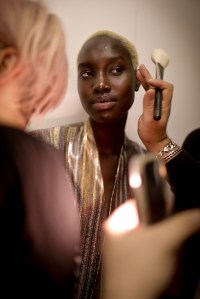 Backstage at Lucio Vanotti RTW Fall 2018