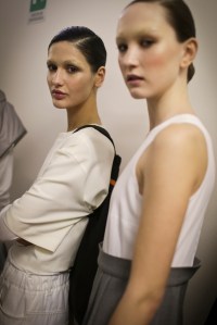 Backstage at Lucio Vanotti RTW Fall 2018