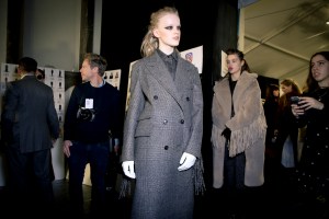 Backstage at Max Mara RTW Fall 2018
