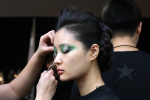 Backstage at Naeem Khan RTW Fall 2018