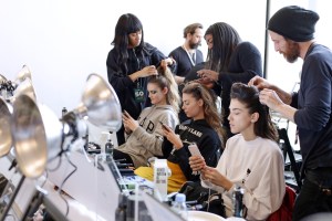 Backstage at Naeem Khan RTW Fall 2018
