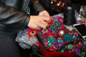 Backstage at Naeem Khan RTW Fall 2018