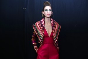 Backstage at Naeem Khan RTW Fall 2018