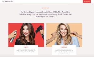 Hair and makeup are two of the services Glamsquad offers.
