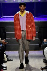 Model on the catwalkOvadia & Sons show, Runway, Fall Winter 2018, New York Fashion Week Men's, USA - 05 Feb 2018