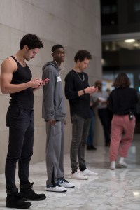 Backstage at Perry Ellis Men's Fall 2018