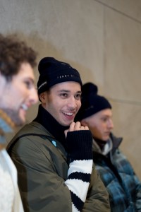 Backstage at Perry Ellis Men's Fall 2018