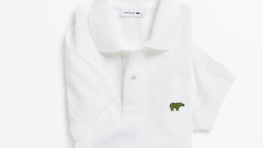 A Lacoste Save Our Species polo shirt.
