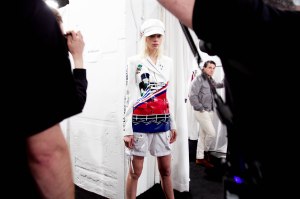 Backstage at Ralph Lauren RTW Fall 2018