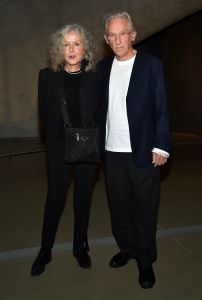 Ed Ruscha and Danna Knego The Broad and Louis Vuitton celebrate Jasper Johns Something Resembling Truth, Cocktails, Los Angeles, USA - 08 Feb 2018