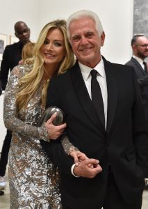 Nicole Frank and Maurice Marciano The Broad and Louis Vuitton celebrate Jasper Johns Something Resembling Truth, Cocktails, Los Angeles, USA - 08 Feb 2018