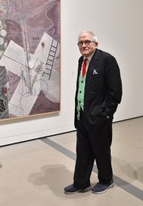David Hockney The Broad and Louis Vuitton celebrate Jasper Johns Something Resembling Truth, Cocktails, Los Angeles, USA - 08 Feb 2018