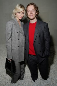 Allie Teilz and Alfie Allen in the front rowCalvin Klein show, Front Row, Fall Winter 2018, New York Fashion Week, USA - 13 Feb 2018