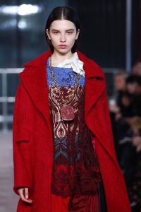 Model on the catwalkToga Show, Autumn Winter 2018, London Fashion Week, UK - 17 Feb 2018
