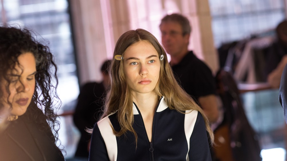 Backstage at Tory Burch RTW Fall 2018