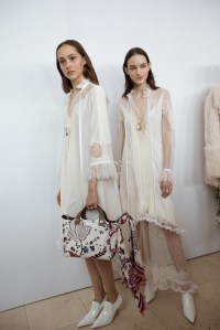 Backstage at Tory Burch RTW Fall 2018