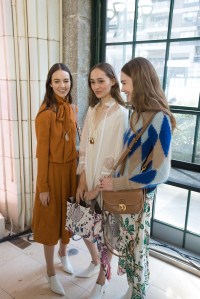 Backstage at Tory Burch RTW Fall 2018