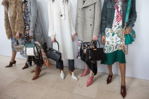 Backstage at Tory Burch RTW Fall 2018