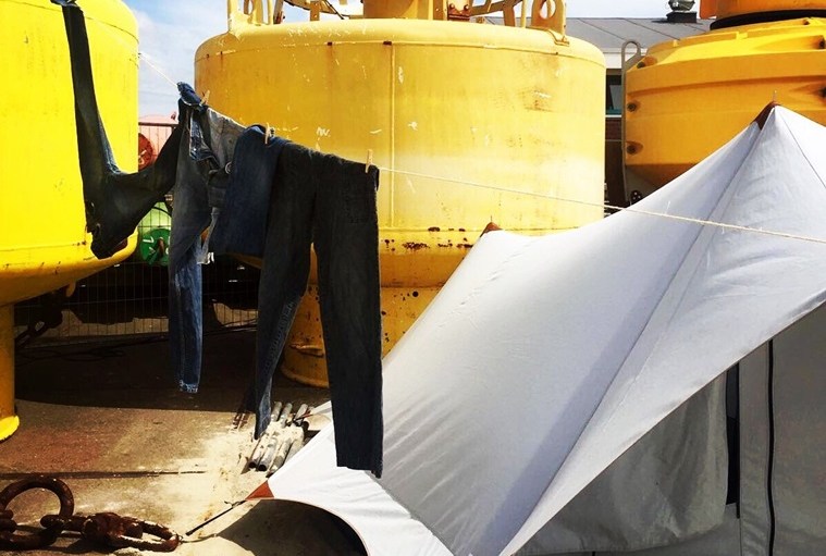 Blue Loop Originals Produces Recycled Denim Tent