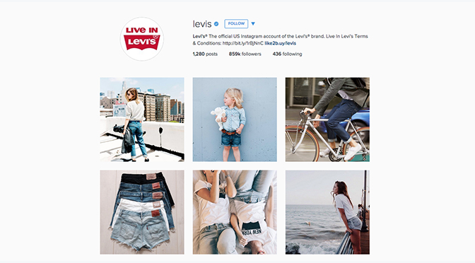 Levi’s Leads the Instagram Race Denim Brands February