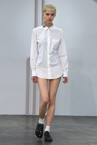 Model on the catwalk