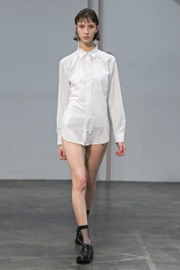 Model on the catwalk