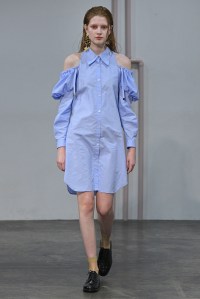 Model on the catwalk