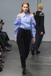 Model on the catwalk