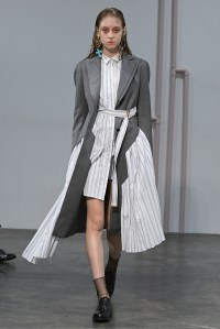 Model on the catwalk