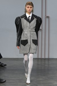 Model on the catwalk