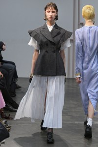 Model on the catwalk