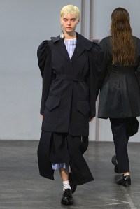 Model on the catwalk