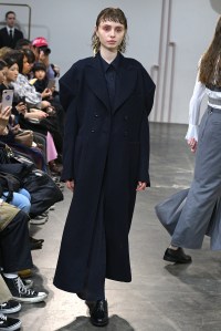Model on the catwalk