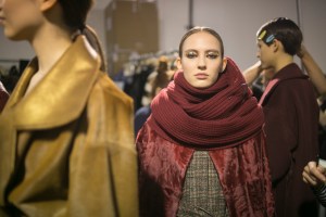 Backstage at Akris RTW Fall 2018
