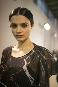 Backstage at Akris RTW Fall 2018