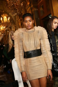 Backstage at Balmain RTW Fall 2018