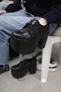 Backstage at Olivier Theyskens RTW Fall 2018
