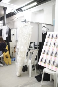 Backstage at Olivier Theyskens RTW Fall 2018